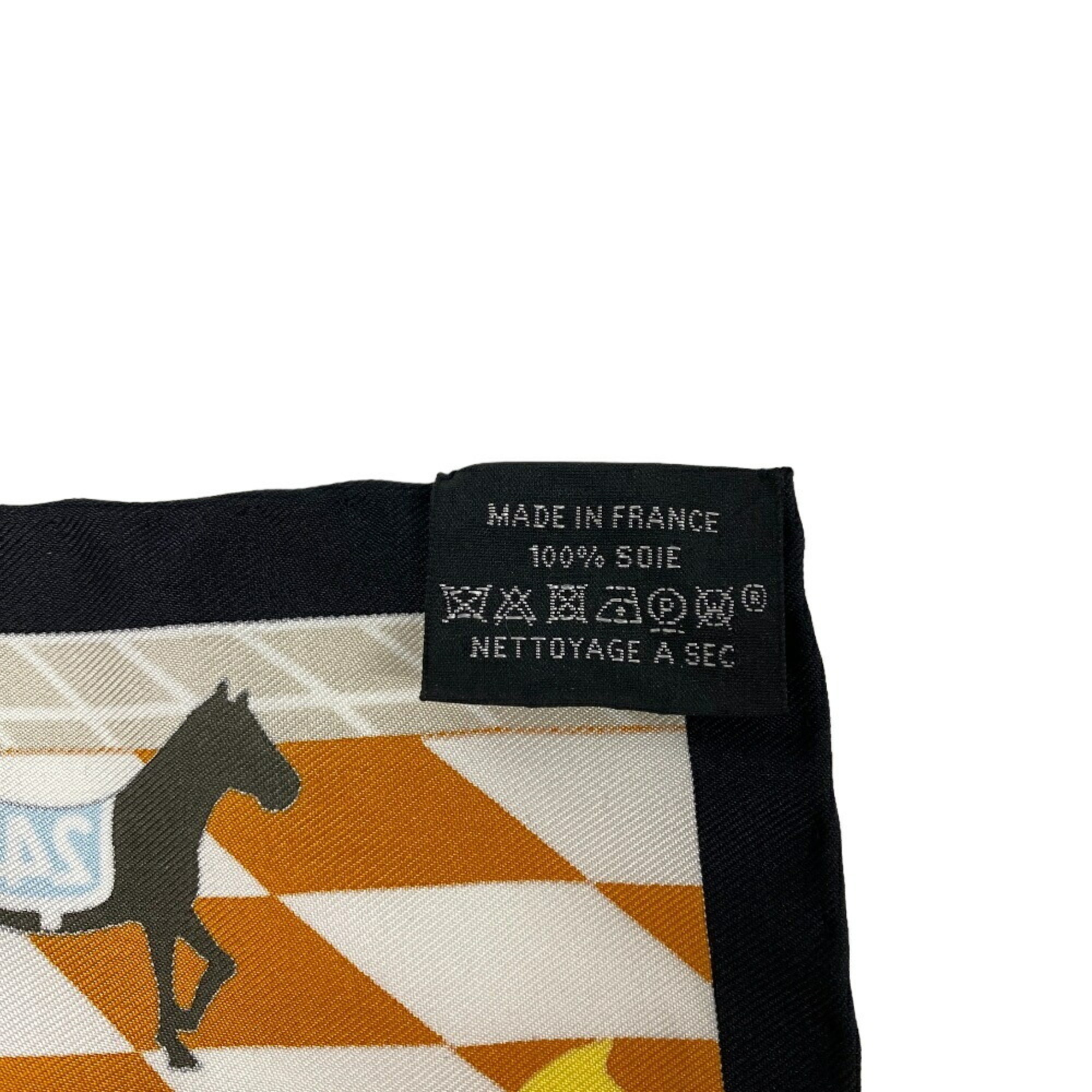 HERMES Horse Club Detail Carré 45 Gavroche Scarf Multicolor Unisex