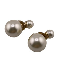 Christian Dior Tribales Faux Pearl Earrings White Women's