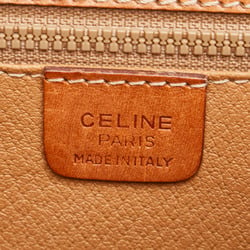 Celine Macadam Handbag Brown PVC Leather Women's CELINE