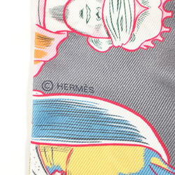 HERMES Hermes Dress Code 063780S Twilly Silk Grey Women's