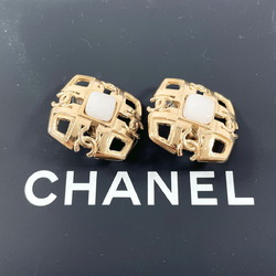 CHANEL Coco Mark Earrings Metal Gold Women's