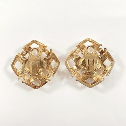 CHANEL Coco Mark Earrings Metal Gold Women's