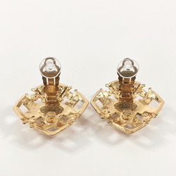 CHANEL Coco Mark Earrings Metal Gold Women's