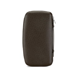 Louis Vuitton Taiga Organizer Atoll Long Wallet Round Travel Case M30658 Grisli Brown PVC Leather Men's LOUIS VUITTON