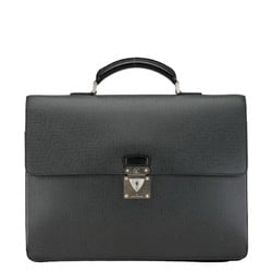 Louis Vuitton Taiga Serviette Moscova Bag M30032 Ardoise Black Leather Men's LOUIS VUITTON