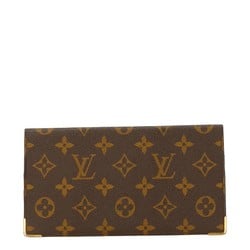 Louis Vuitton Monogram Portoché Wallet M62223 Brown PVC Leather Women's LOUIS VUITTON