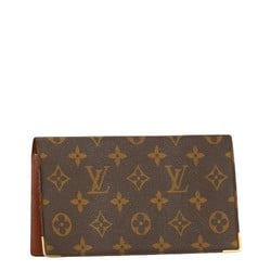 Louis Vuitton Monogram Portoché Wallet M62223 Brown PVC Leather Women's LOUIS VUITTON