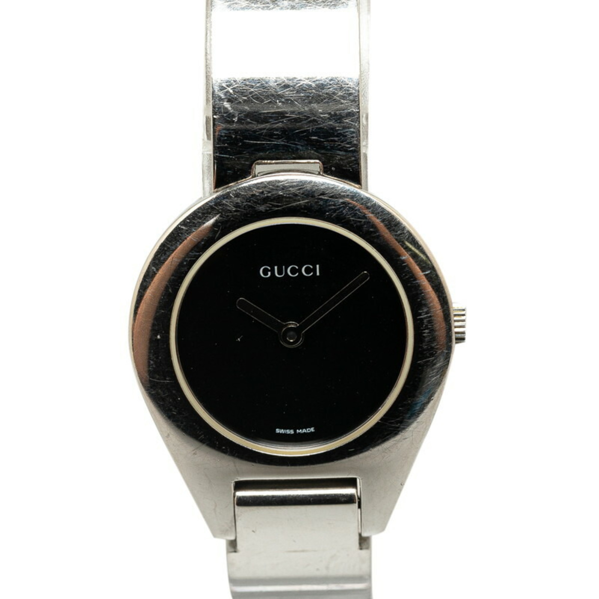 Gucci Watch, Breath 6700L, Quartz, Black Dial, Stainless Steel, Women's, GUCCI