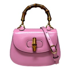 Gucci 686864 Women's Bamboo Shoulder Bag Pink