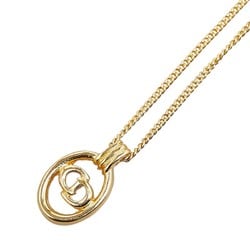 Christian Dior Dior CD Necklace Gold Plated Women's