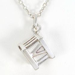 Tiffany Atlas Cube Silver Necklace Box Total weight approx. 5.4g 41cm