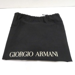 Giorgio Armani YGWA11 Black Suede Bag Handbag for Women