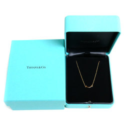 TIFFANY&Co. Tiffany K18PG Pink Gold T Smile Necklace 62617721 2.2g 41-46cm Women's