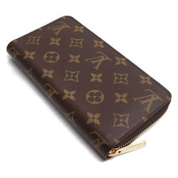 LOUIS VUITTON Louis Vuitton Zippy Wallet Long Round Monogram Brown M42616 IC Chip Women's