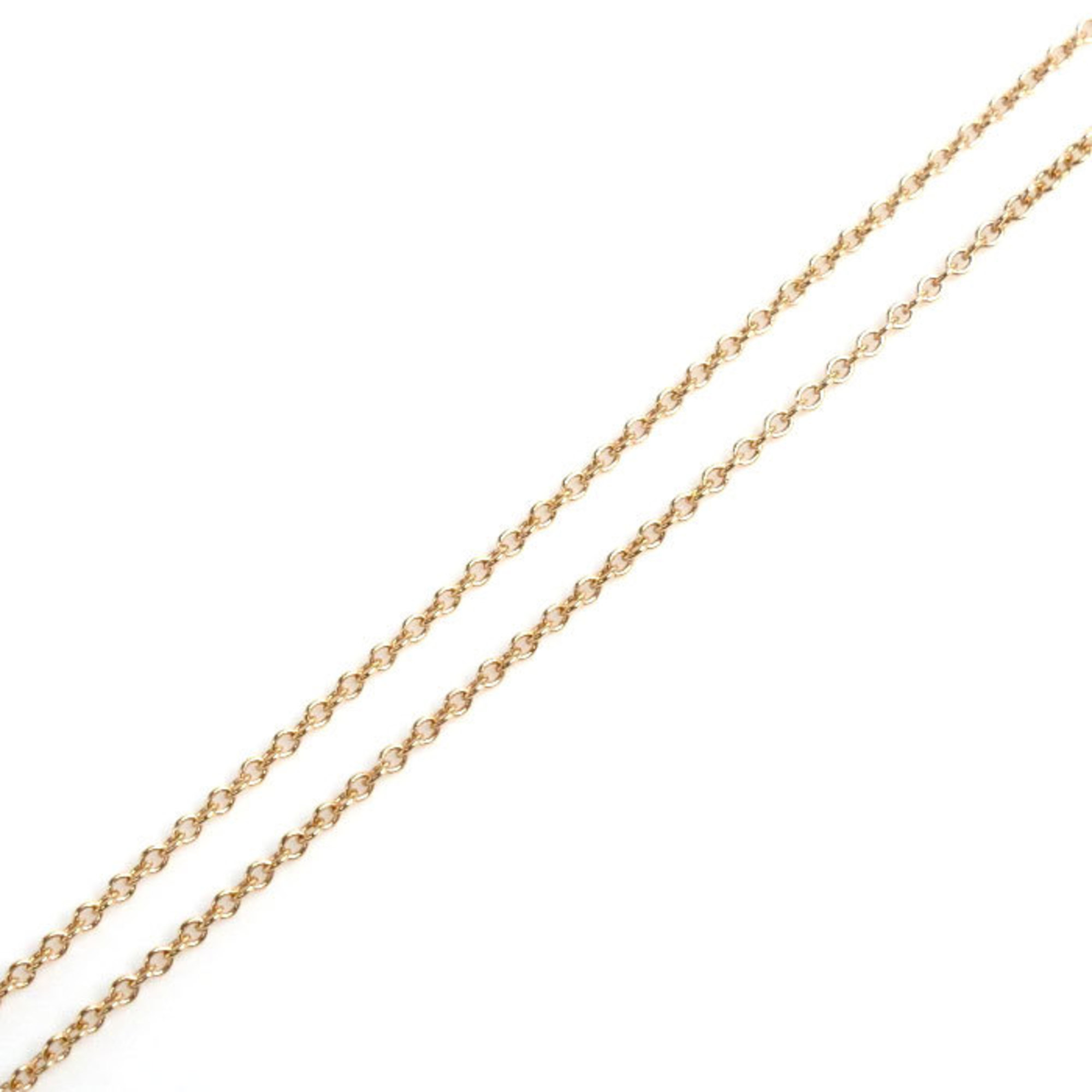 TIFFANY&Co. Tiffany K18PG Pink Gold Bean Necklace 60957320 1.8g 40.5cm Women's