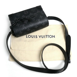 LOUIS VUITTON Louis Vuitton Steamer Wearable Wallet Shoulder Bag Eclipse Black Grey M81783 IC Chip Men's