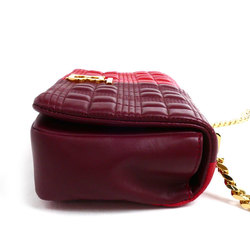 BURBERRY Small Lola Shoulder Bag Wine Red 8024217 Women's