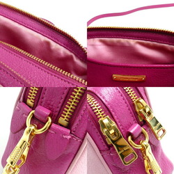 Miu Miu MIUMIU Madras Bicolor Shoulder Bag Pink RT0539 Women's