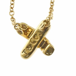 Tiffany Cross Stitch Necklace 18K Gold Women's TIFFANY&Co.