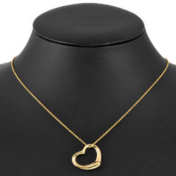 Tiffany & Co. Elsa Peretti Heart Pendant Necklace K18YG Women's