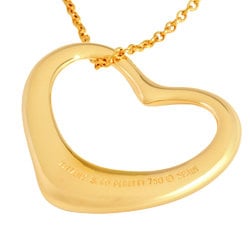 Tiffany & Co. Elsa Peretti Heart Pendant Necklace K18YG Women's