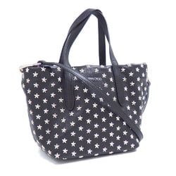 Jimmy Choo handbag for women, black leather, studded, star shoulder bag