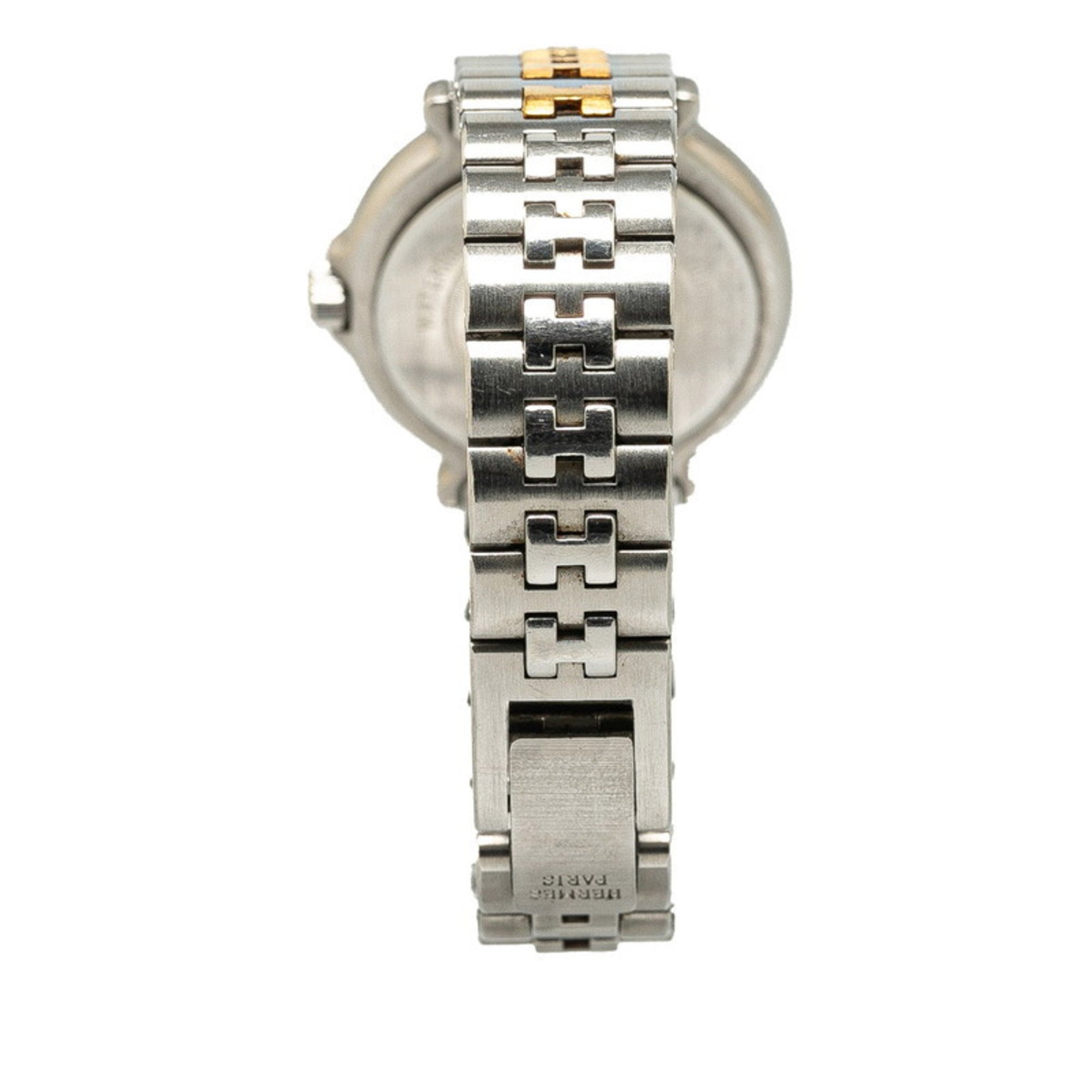 Hermes Captain Nemo Watch Quartz Ivory Dial Stainless Steel Women's HERMES