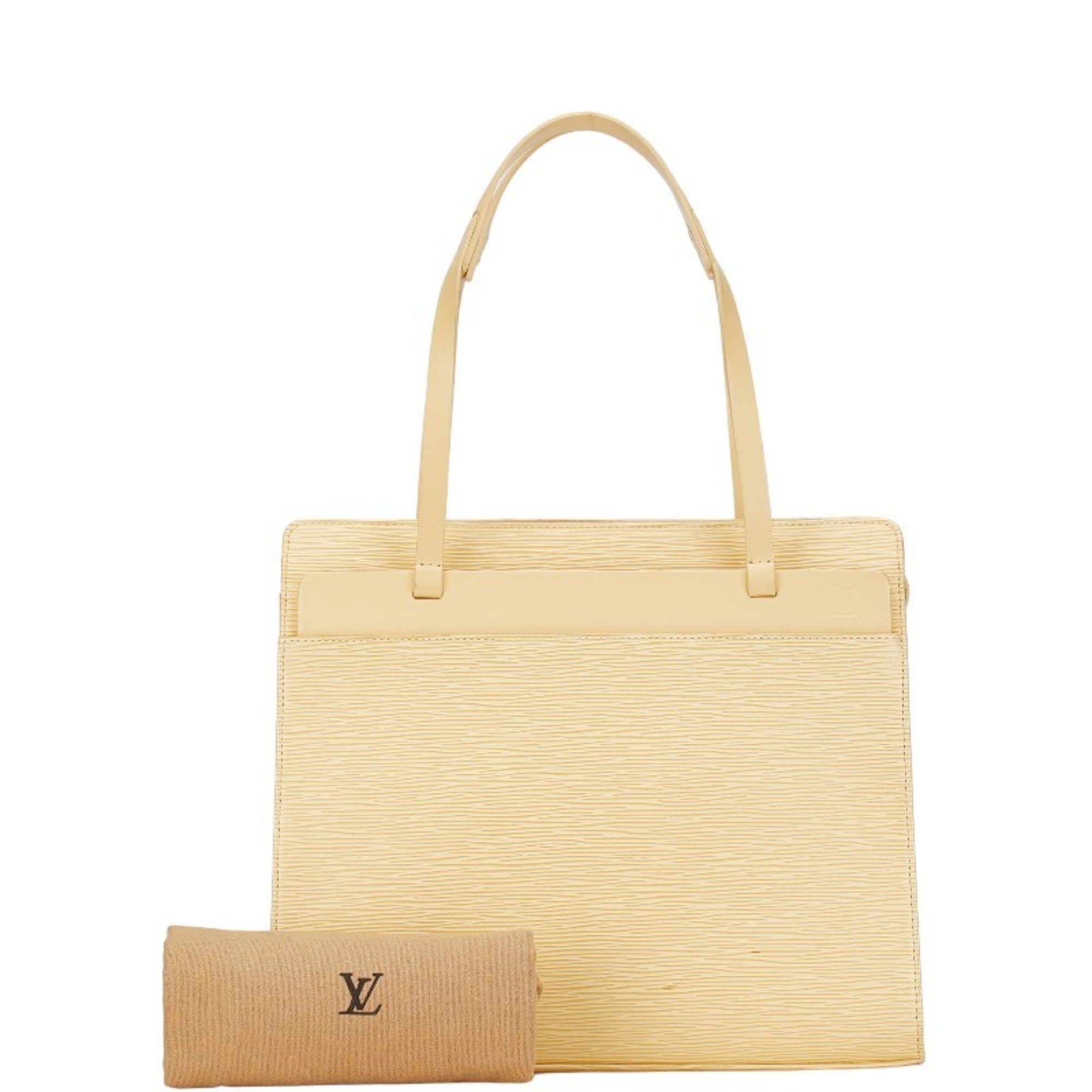 Louis Vuitton Epi Croisette PM Handbag Tote Bag M5249A Vanilla Beige Leather Women's LOUIS VUITTON