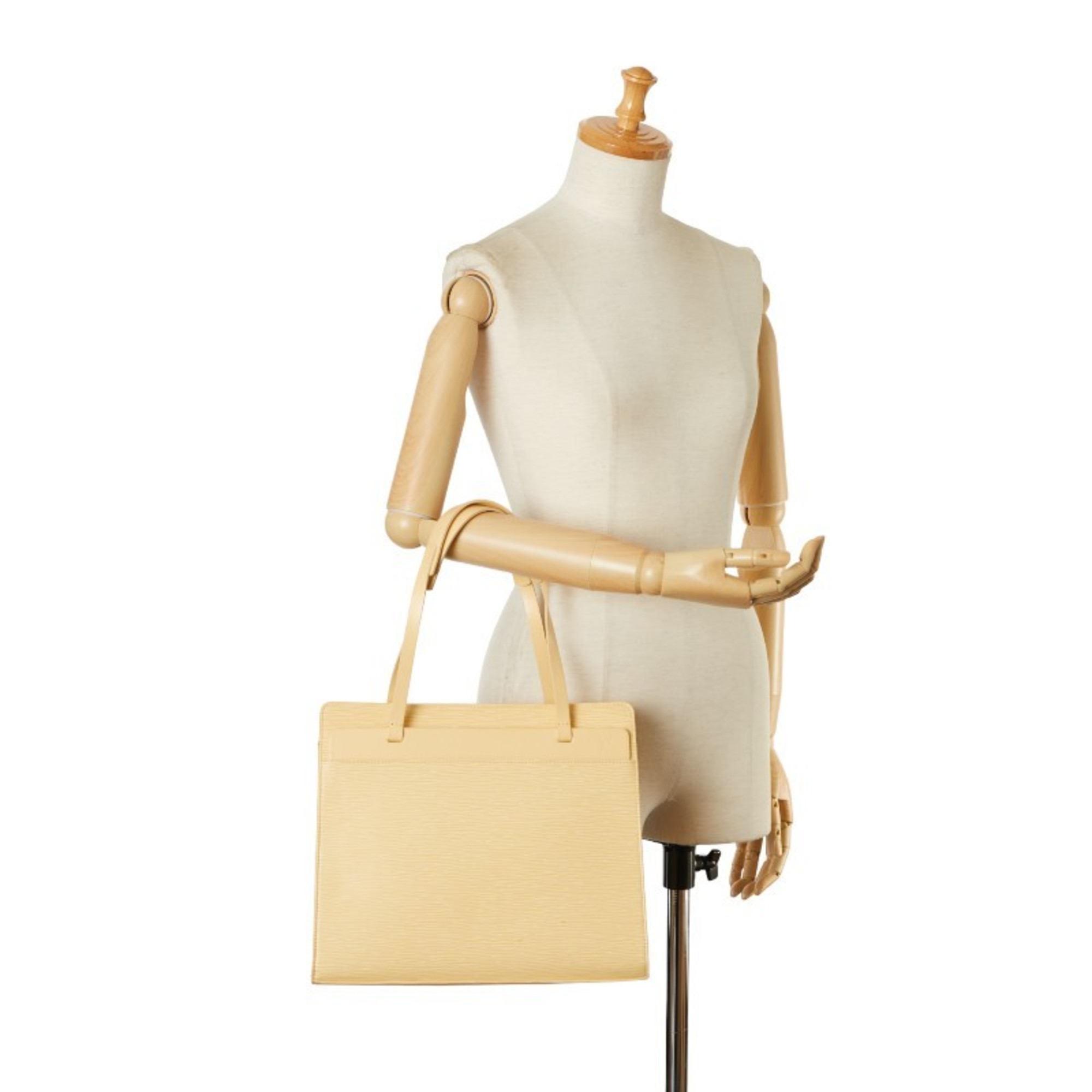 Louis Vuitton Epi Croisette PM Handbag Tote Bag M5249A Vanilla Beige Leather Women's LOUIS VUITTON