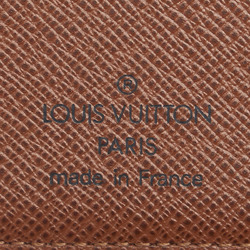 Louis Vuitton Monogram Agenda MM Notebook Cover R20105 Brown PVC Leather Women's LOUIS VUITTON