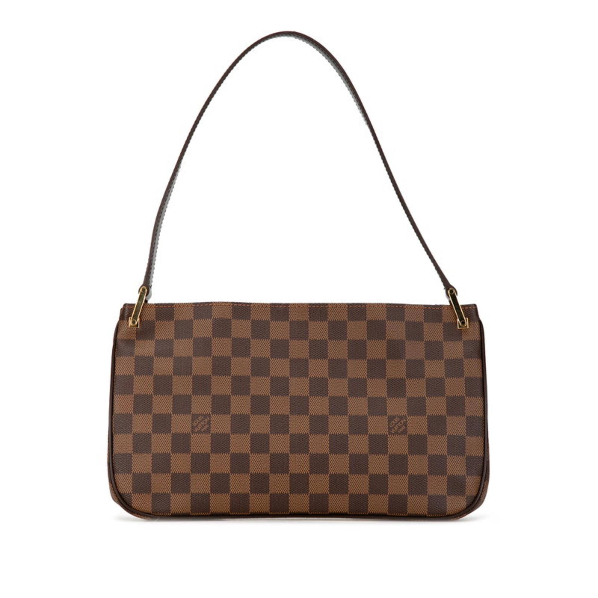 Louis Vuitton Damier Auburn Shoulder Bag N51129 Brown PVC Leather Women's LOUIS VUITTON