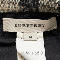 Burberry Check Cap Size: M Beige Multicolor Wool Leather Women's BURBERRY