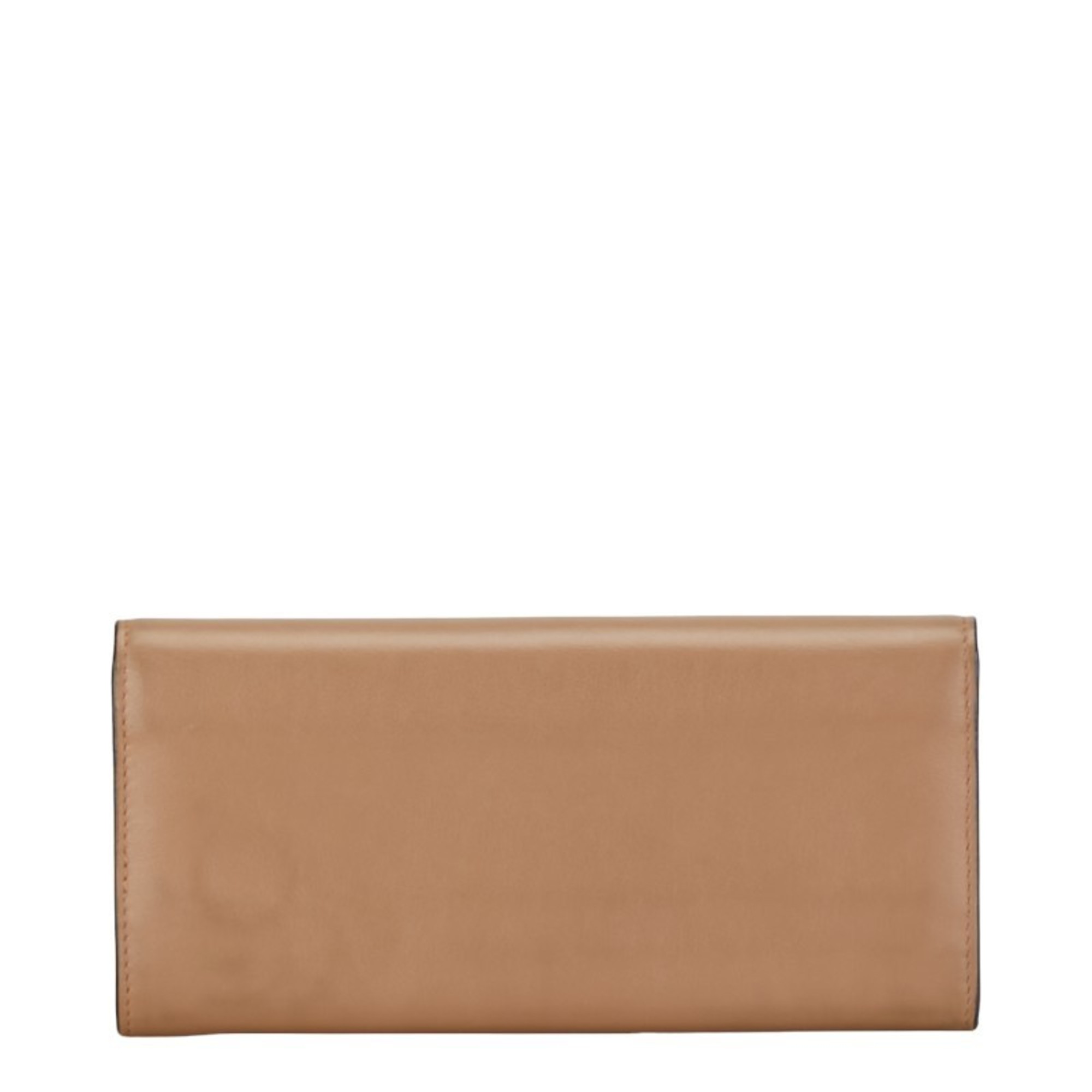 Tod's Long Wallet Beige Brown Leather Women's TOD'S