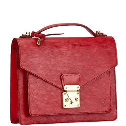 Louis Vuitton Epi Monceau Handbag Shoulder Bag M52127 Castilian Red Leather Women's LOUIS VUITTON