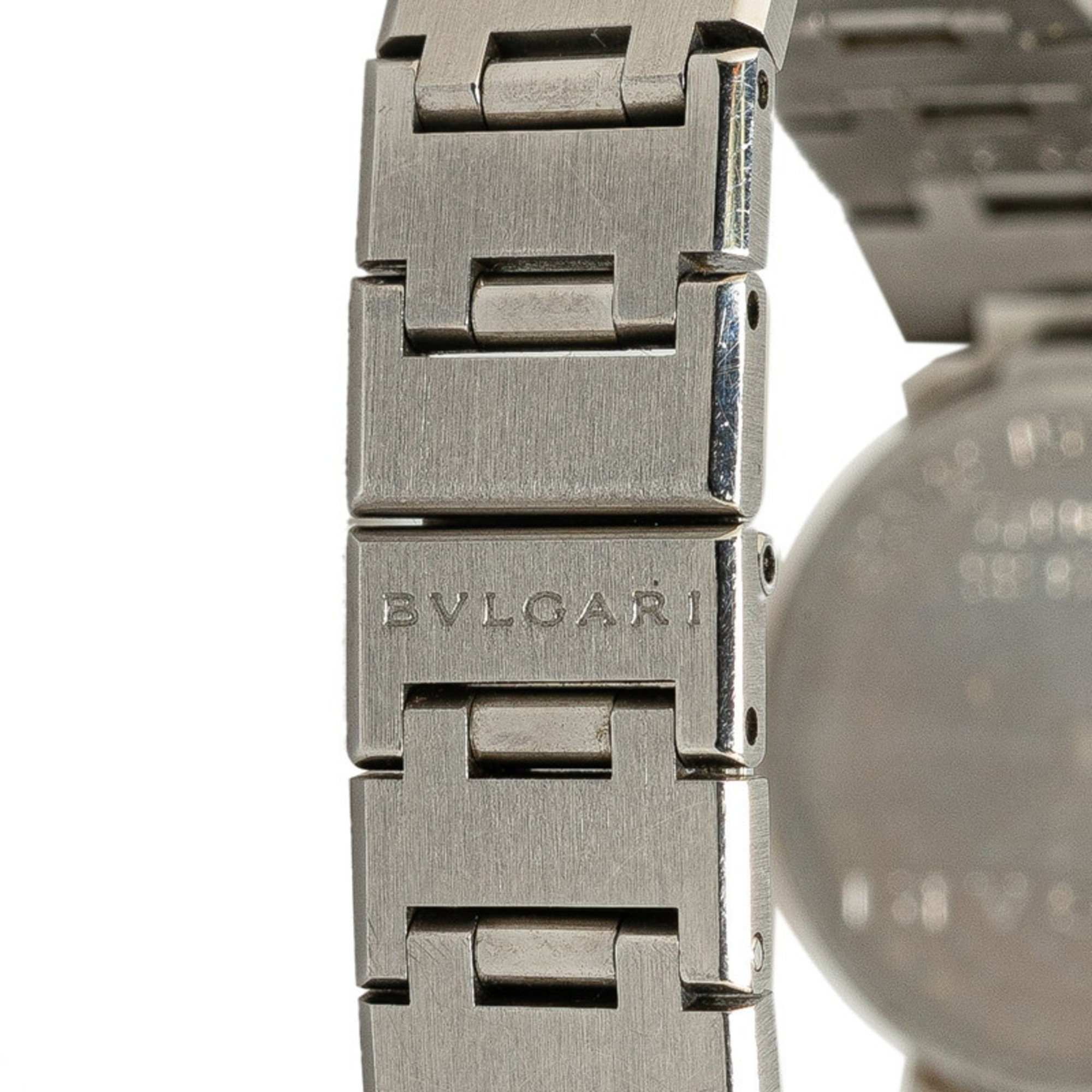 BVLGARI Watch BB23SS Quartz Black Dial Stainless Steel Women's