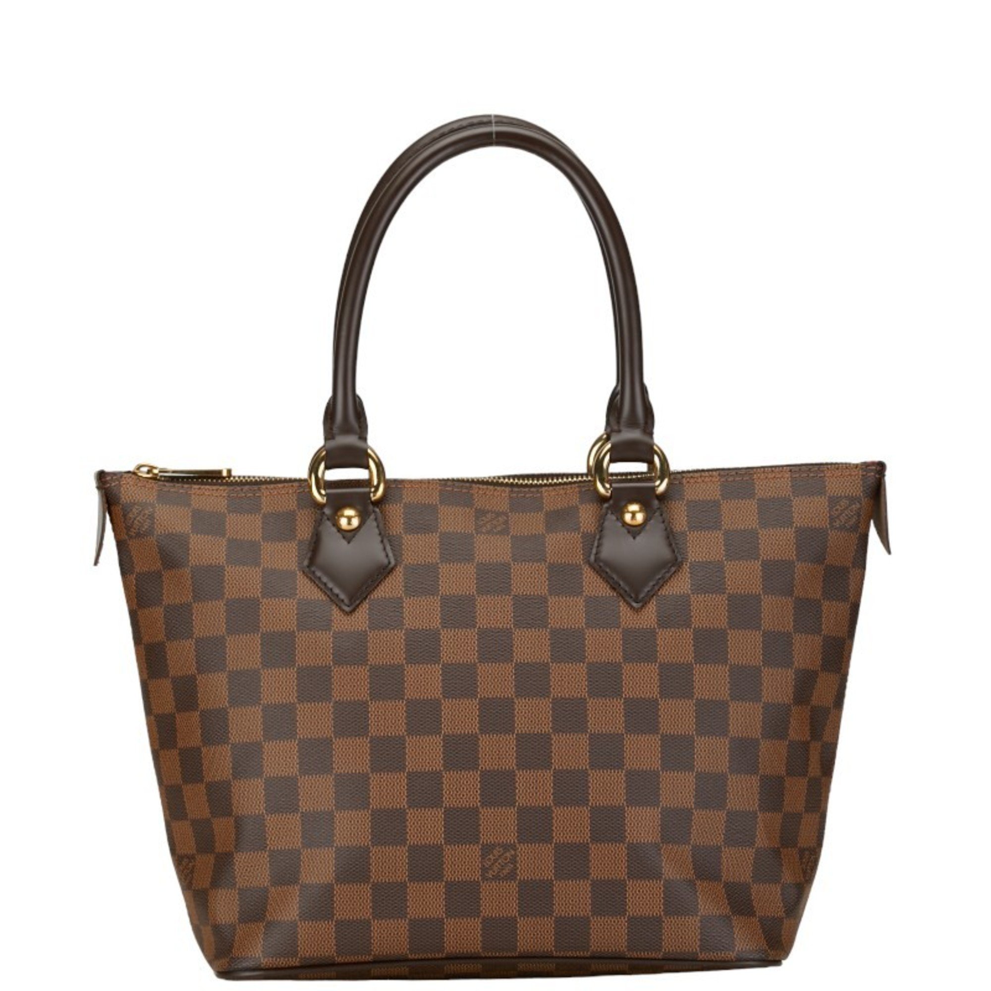 Louis Vuitton Damier Saleya PM Handbag Tote Bag N51183 Brown PVC Leather Women's LOUIS VUITTON