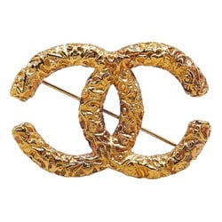 Chanel Coco Mark Yougan Brooch Gold Plated Women's CHANEL