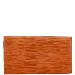 Louis Vuitton Epi Pochette Portemonnay Credit Long Wallet M63573 Kenya Brown Leather Women's LOUIS VUITTON