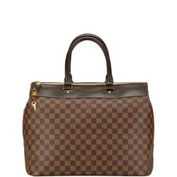 Louis Vuitton Damier Greenwich PM Handbag N41165 Brown PVC Leather Women's LOUIS VUITTON