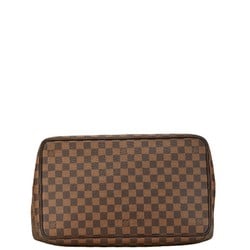 Louis Vuitton Damier Greenwich PM Handbag N41165 Brown PVC Leather Women's LOUIS VUITTON