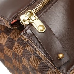 Louis Vuitton Damier Greenwich PM Handbag N41165 Brown PVC Leather Women's LOUIS VUITTON