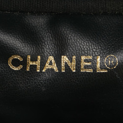 Chanel Coco Mark Handbag Vanity Bag Black Gold Caviar Skin Women's CHANEL