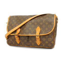 Louis Vuitton Shoulder Bag Monogram Gibessier GM M42249 Brown Ladies