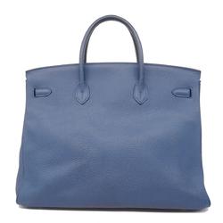 Hermes handbag Birkin 40 X engraved Togo Blue Agate for men and women