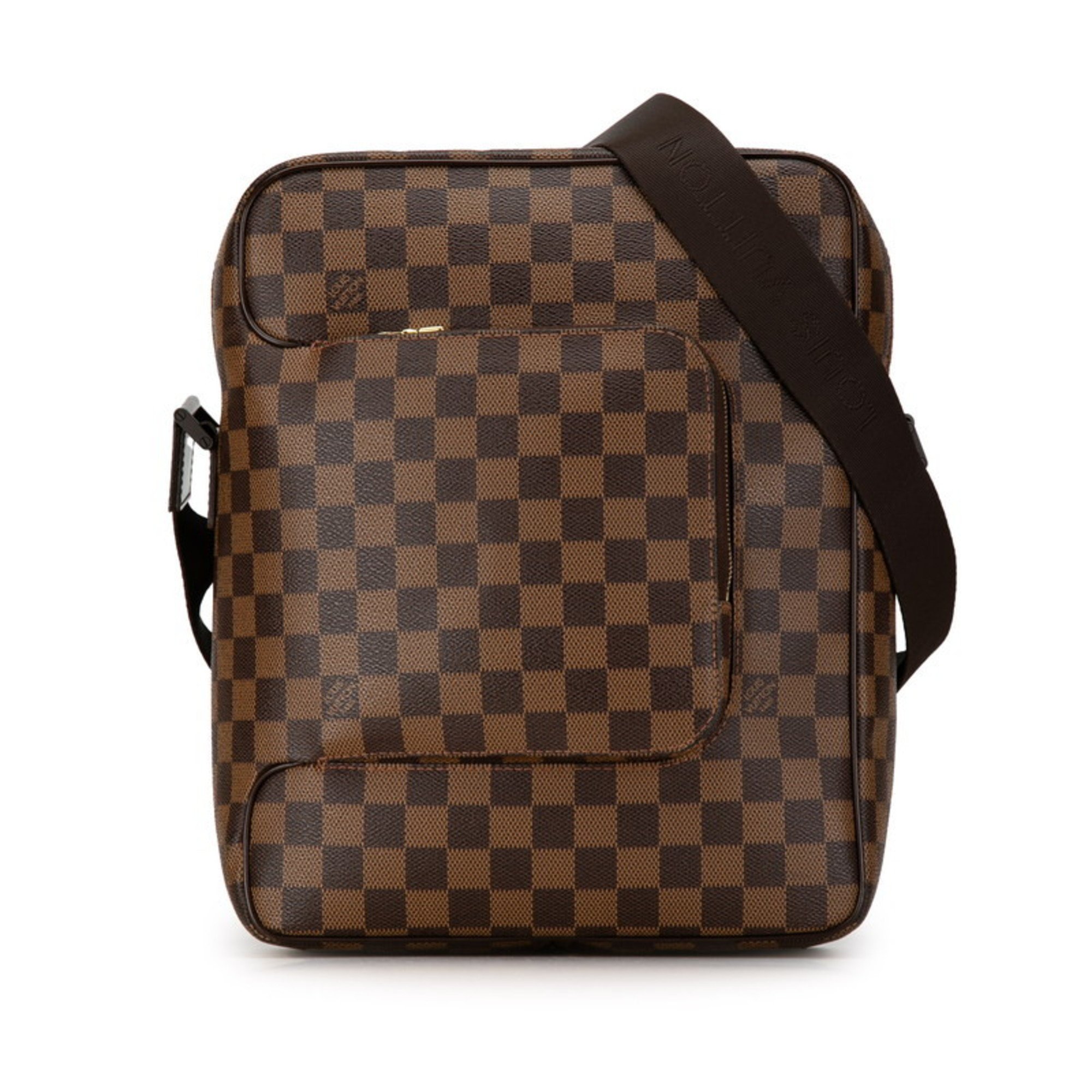 Louis Vuitton Damier Olaf MM Shoulder Bag N41441 Brown PVC Leather Women's LOUIS VUITTON