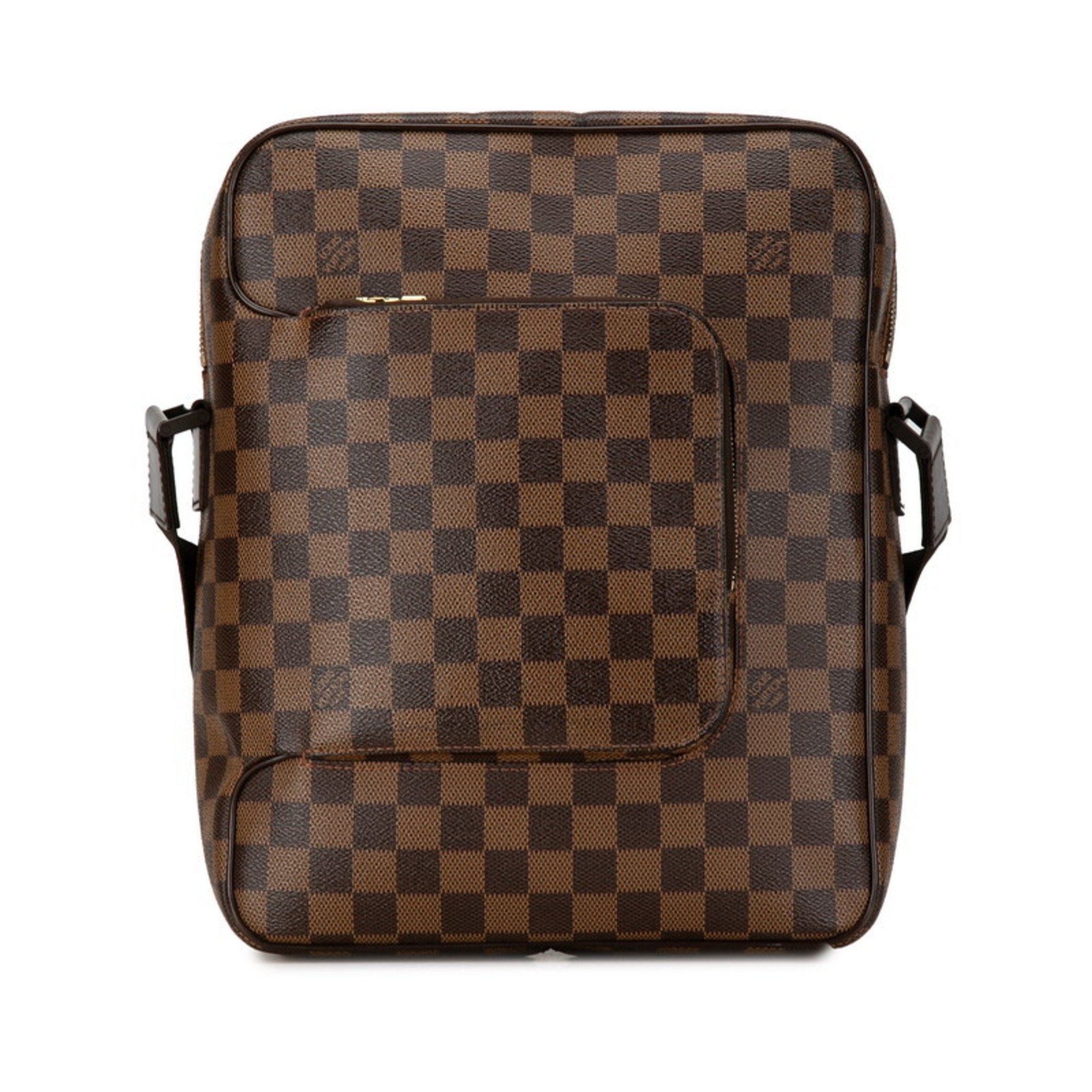 Louis Vuitton Damier Olaf MM Shoulder Bag N41441 Brown PVC Leather Women's LOUIS VUITTON