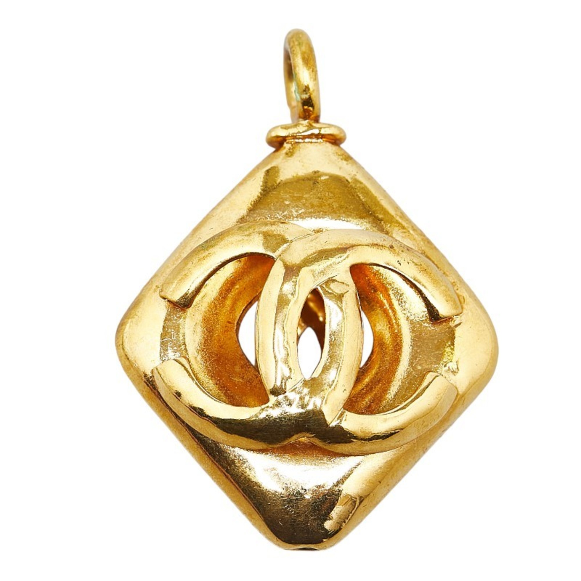 Chanel Coco Mark Pendant Top Gold Plated Women's CHANEL