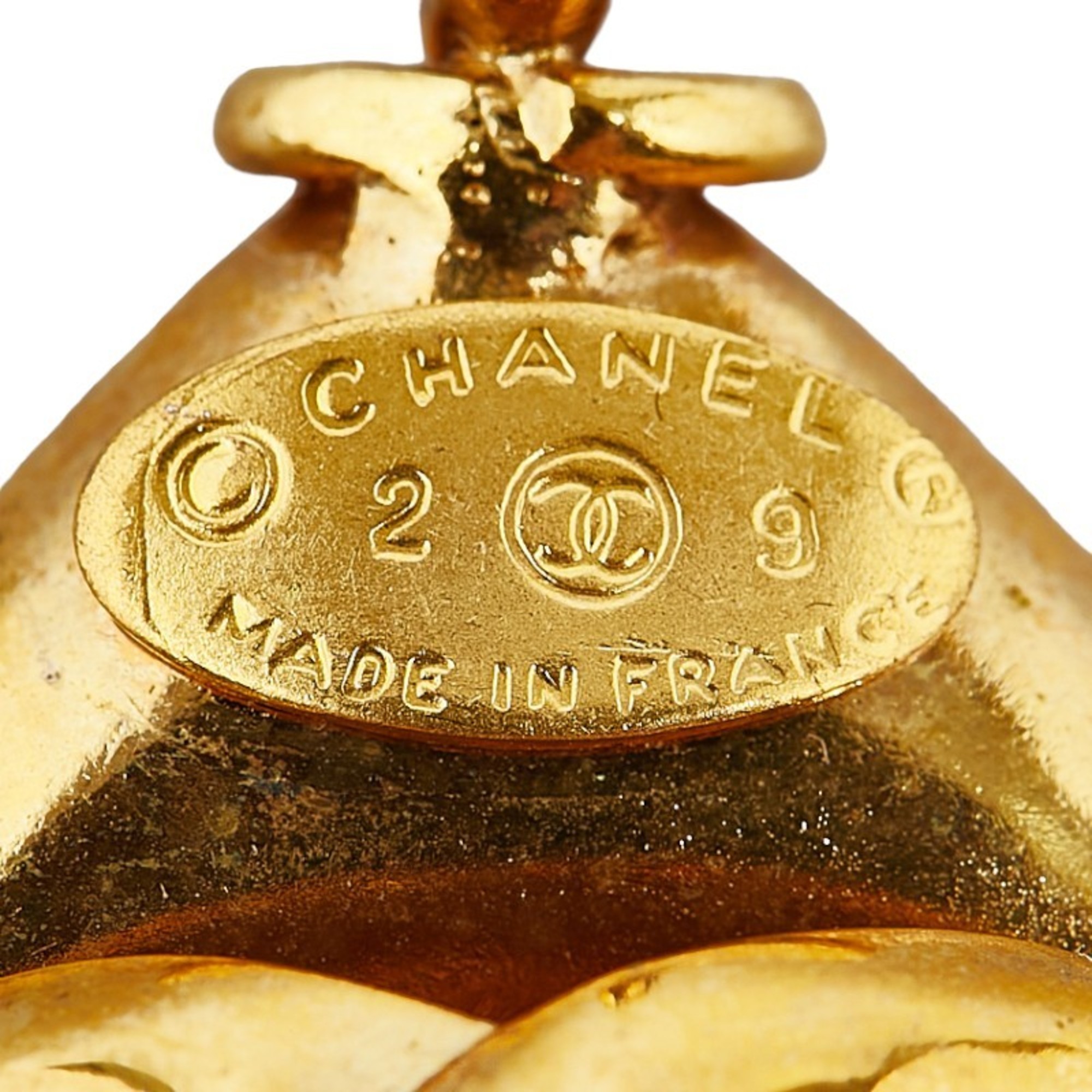 Chanel Coco Mark Pendant Top Gold Plated Women's CHANEL