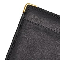 Dunhill Long Wallet Card Case Billfold Black Leather Men's