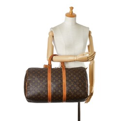 Louis Vuitton Monogram Keepall Bandouliere 45 Boston Bag Travel M41428 Brown PVC Leather Women's LOUIS VUITTON